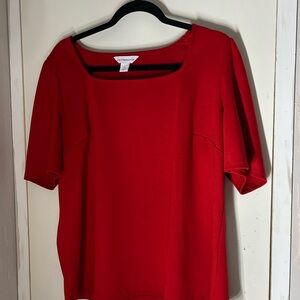 Liz Claiborne Vibrant Red Blouse